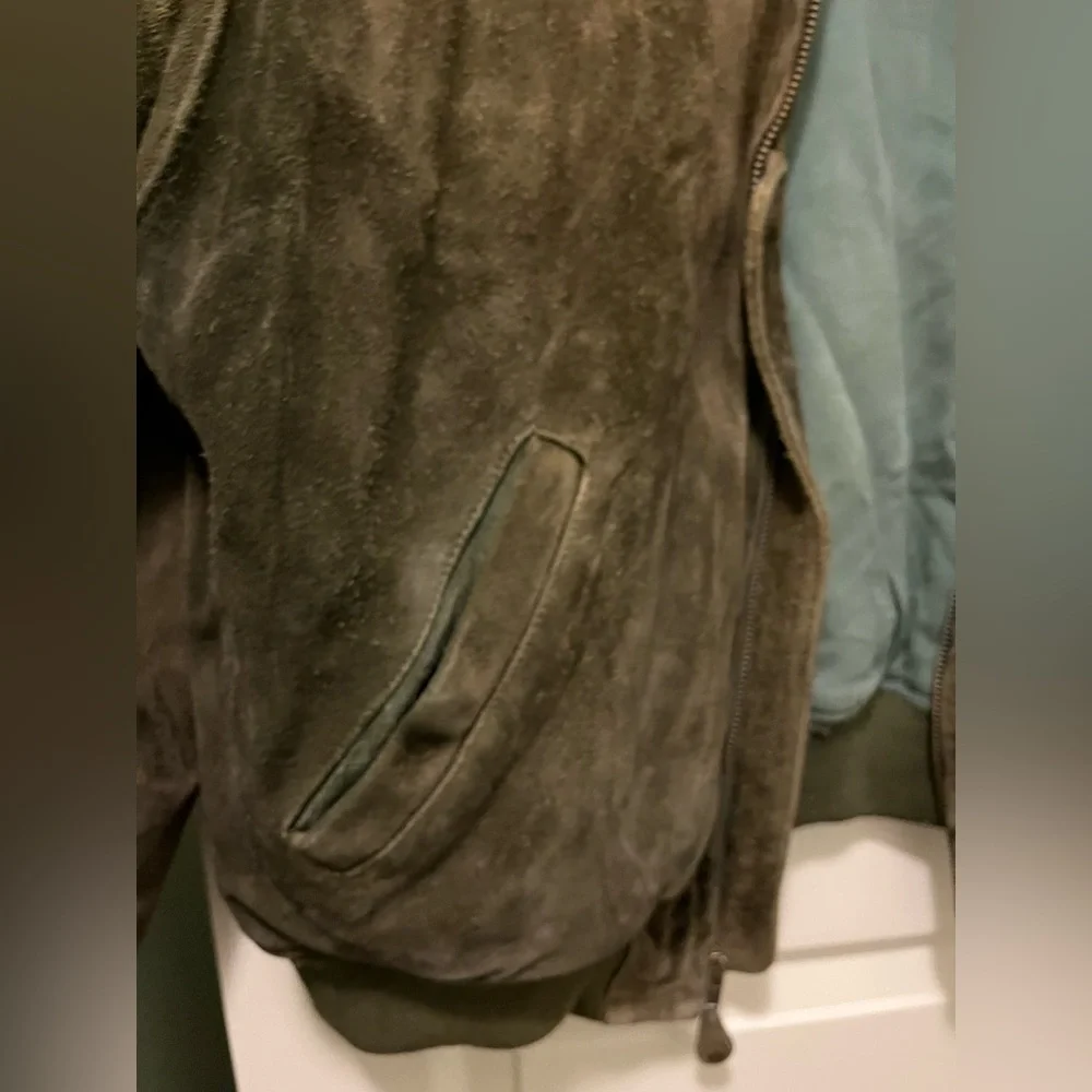 Banana Republic Brown Suede Bomber Jacket